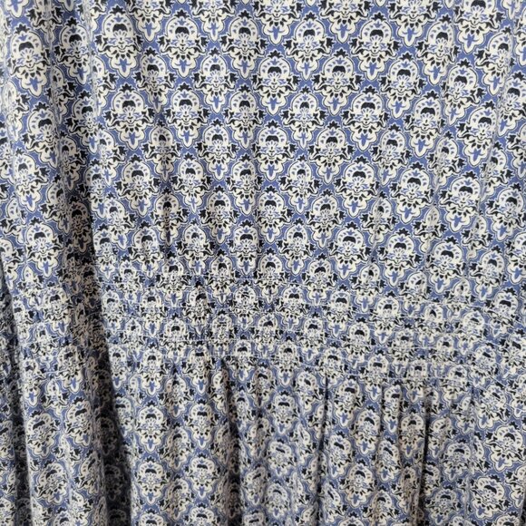 Charter Club Womens Dress 2X Plus Sleeveless Blue Geometric Crochet GEO188E - Picture 10 of 12